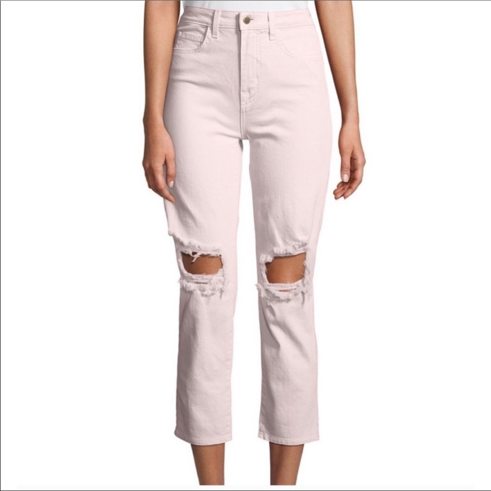 L’agence | Audrina Highrise Straight Cropped Jeans